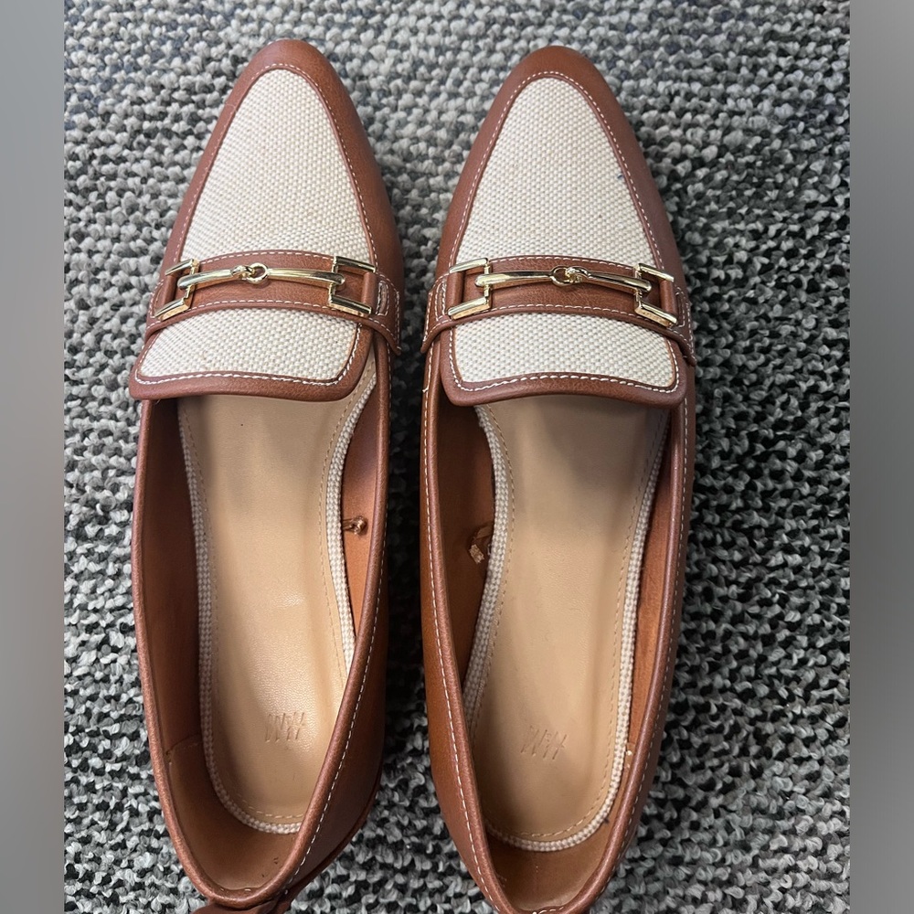Preppy loafers! Worn once. Size 8.